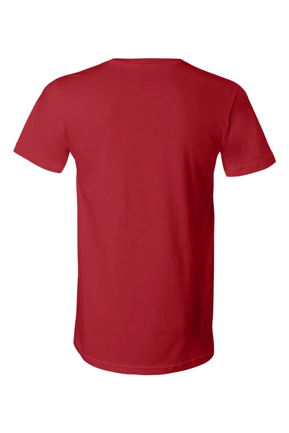 Bella   Canvas Mens Jersey Short Sleeve V-Neck T-Shirt - Canvas Red