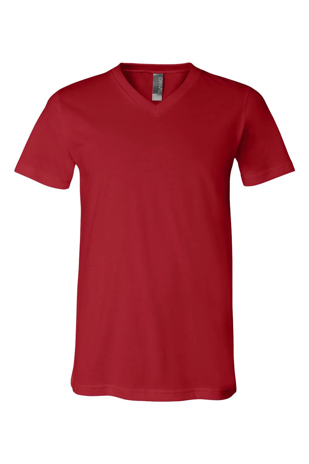 Bella   Canvas Mens Jersey Short Sleeve V-Neck T-Shirt - Canvas Red