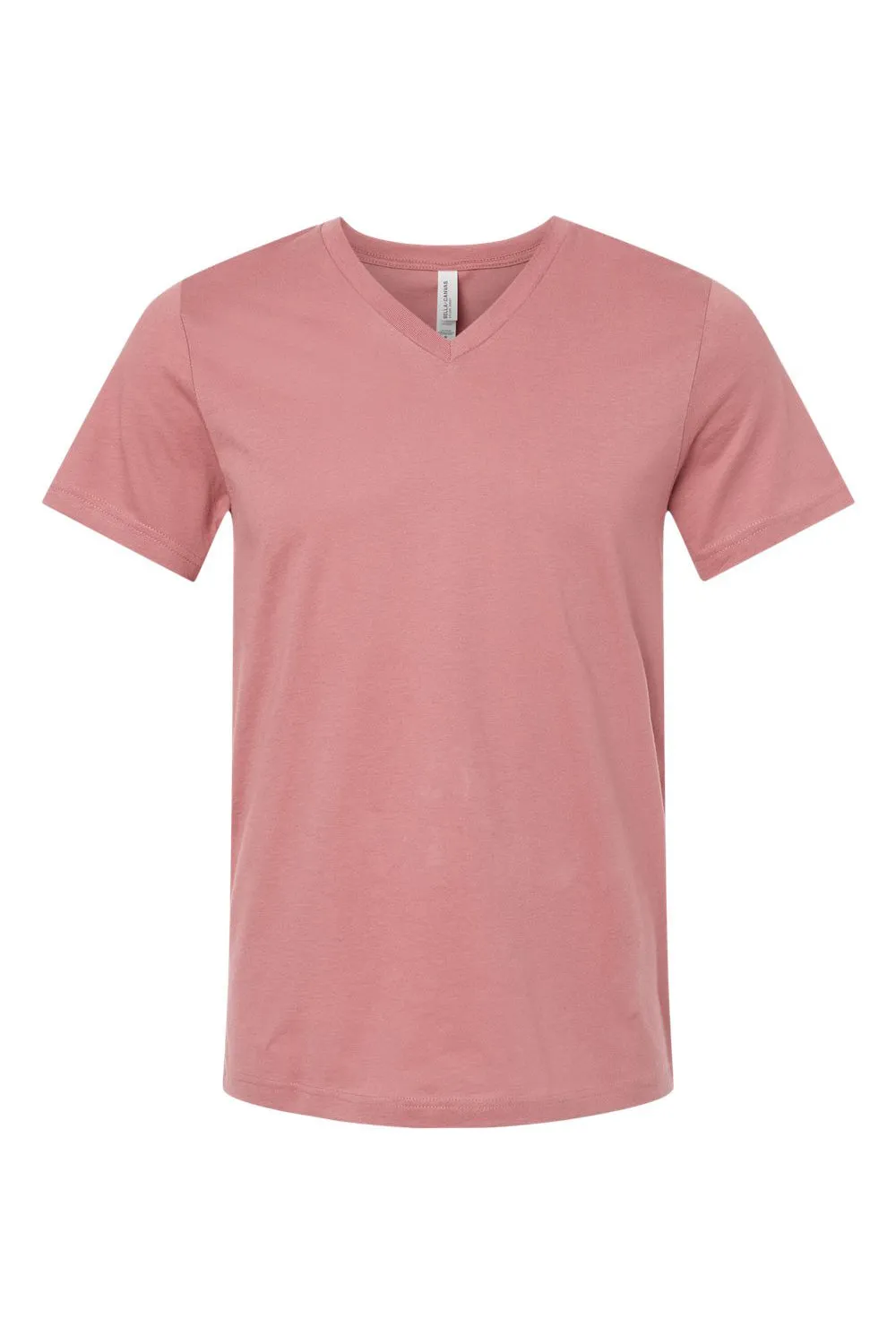 Bella   Canvas Mens Jersey Short Sleeve V-Neck T-Shirt - Mauve