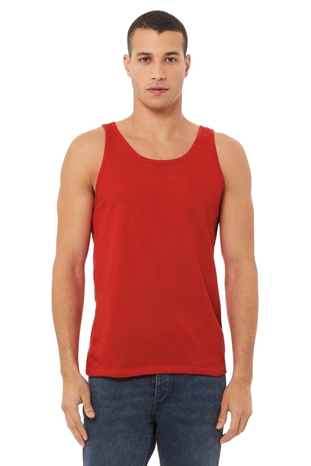 Bella   Canvas Mens Jersey Tank Top - Red
