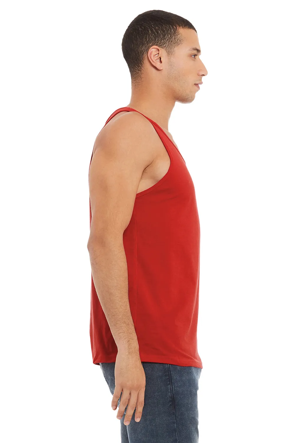 Bella   Canvas Mens Jersey Tank Top - Red