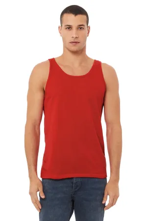 Bella   Canvas Mens Jersey Tank Top - Red