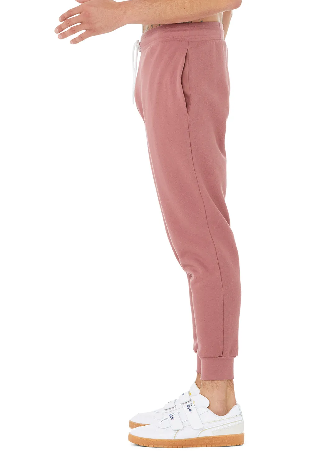 Bella   Canvas Mens Jogger Sweatpants w/ Pockets - Mauve