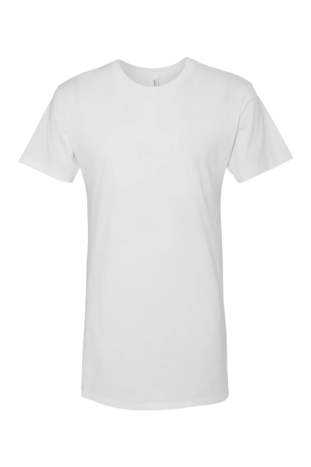 Bella   Canvas Mens Long Body Urban Short Sleeve Crewneck T-Shirt - White