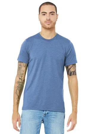 Bella   Canvas Mens Short Sleeve Crewneck T-Shirt - Blue