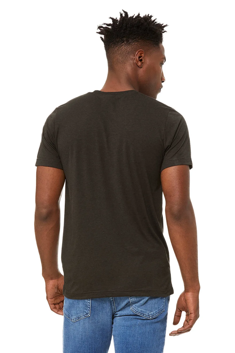 Bella   Canvas Mens Short Sleeve Crewneck T-Shirt - Espresso Brown