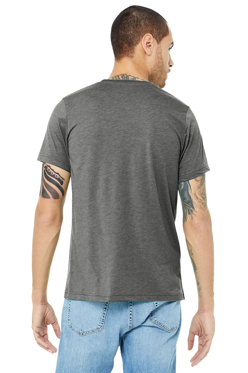 Bella   Canvas Mens Short Sleeve Crewneck T-Shirt - Grey
