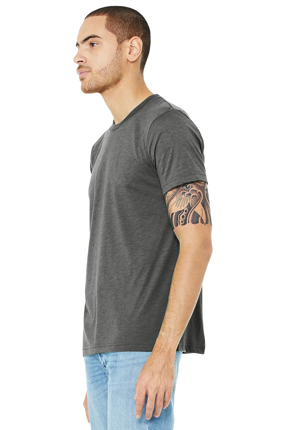 Bella   Canvas Mens Short Sleeve Crewneck T-Shirt - Grey