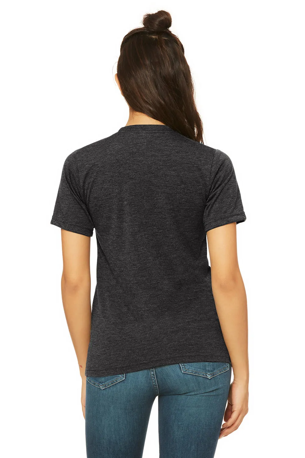Bella   Canvas Mens Short Sleeve Crewneck T-Shirt - Heather Dark Grey