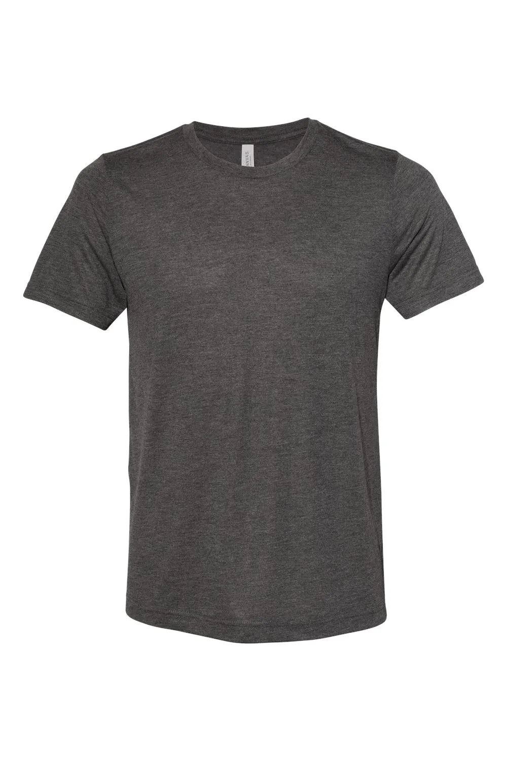 Bella   Canvas Mens Short Sleeve Crewneck T-Shirt - Heather Dark Grey