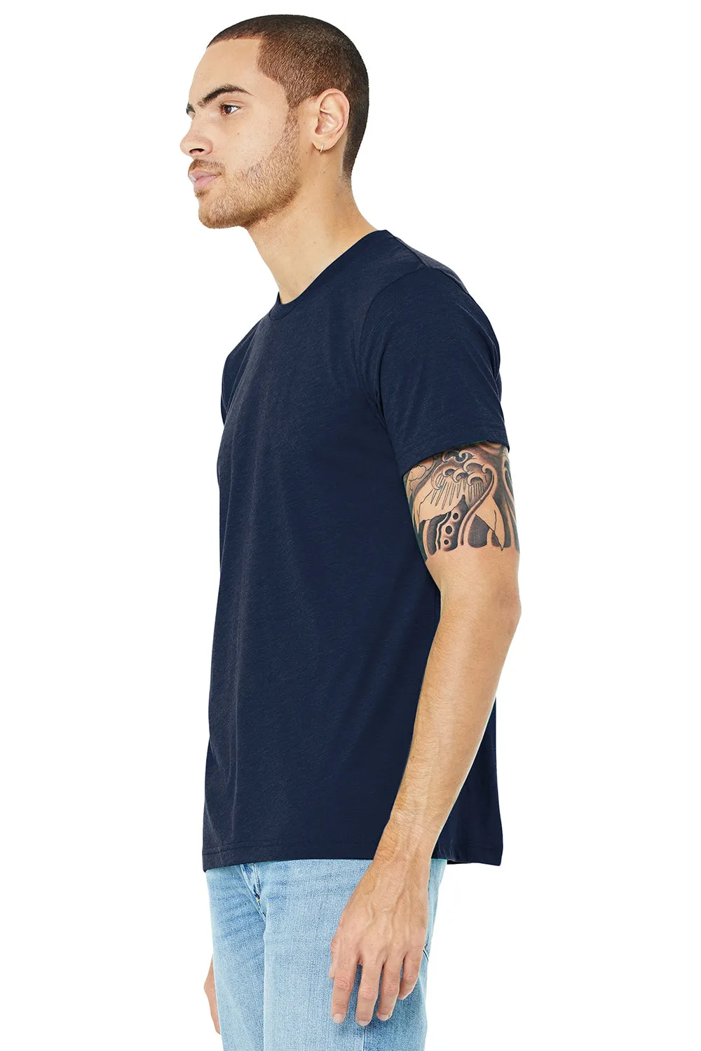 Bella   Canvas Mens Short Sleeve Crewneck T-Shirt - Solid Navy Blue