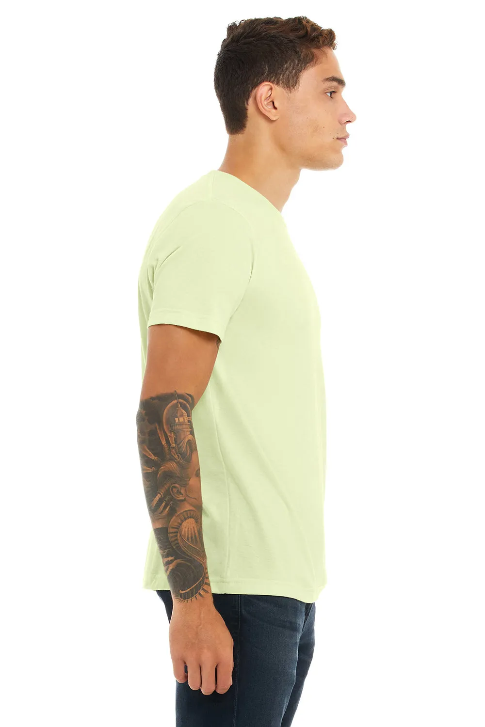 Bella   Canvas Mens Short Sleeve Crewneck T-Shirt - Spring Green