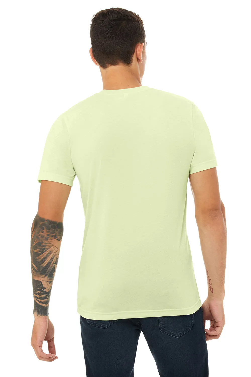 Bella   Canvas Mens Short Sleeve Crewneck T-Shirt - Spring Green