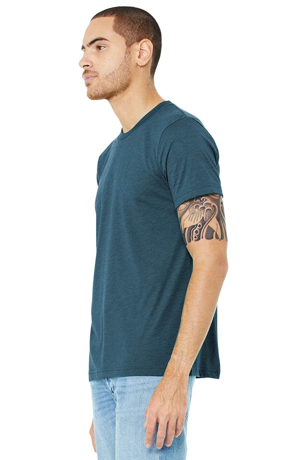 Bella   Canvas Mens Short Sleeve Crewneck T-Shirt - Steel Blue