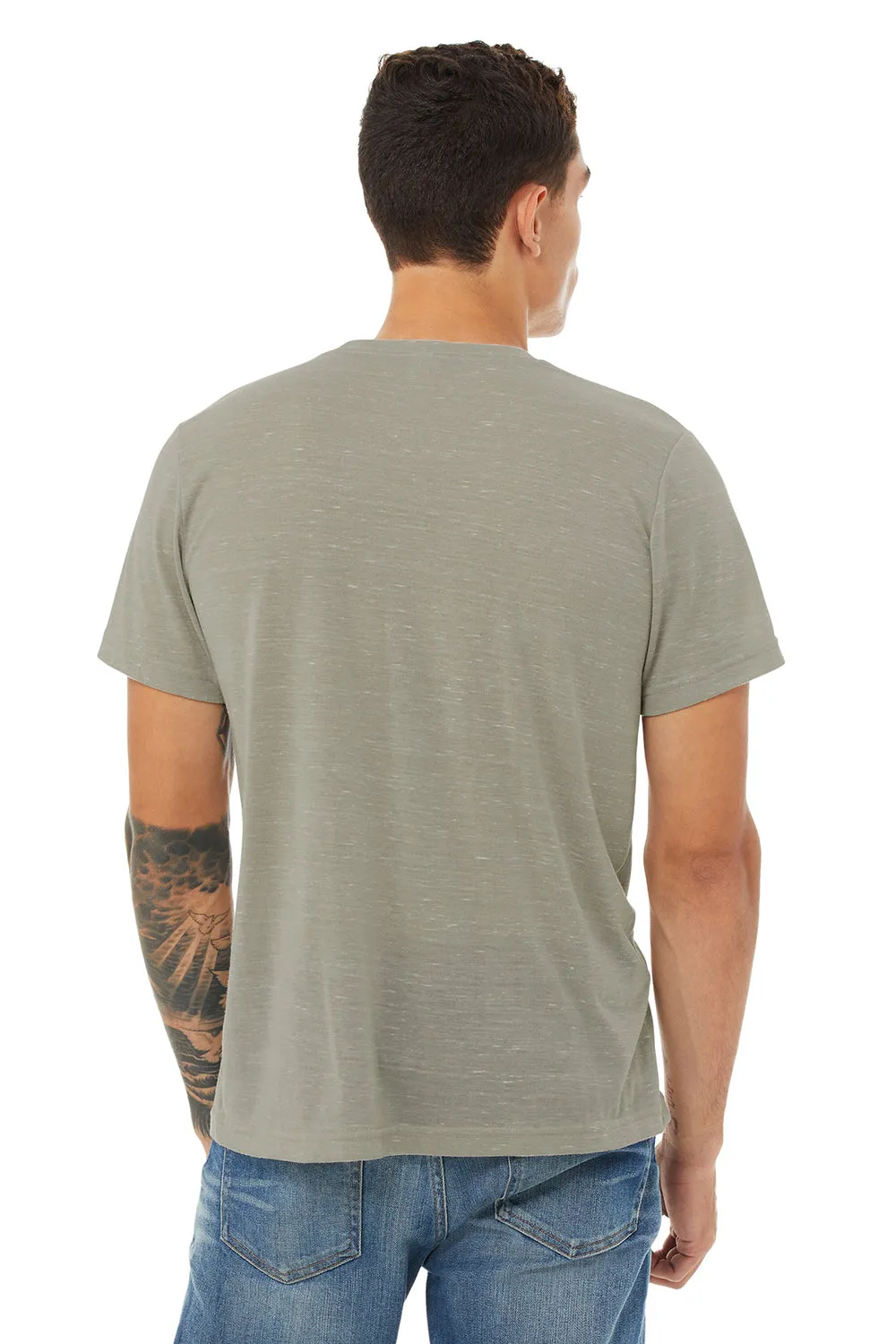 Bella   Canvas Mens Short Sleeve Crewneck T-Shirt - Stone Marble