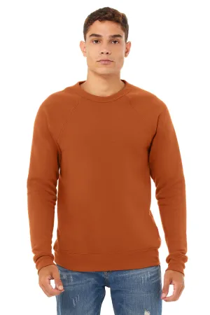 Bella   Canvas Mens Sponge Fleece Crewneck Sweatshirt - Autumn Orange