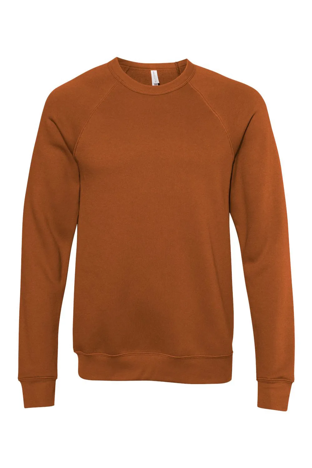 Bella   Canvas Mens Sponge Fleece Crewneck Sweatshirt - Autumn Orange