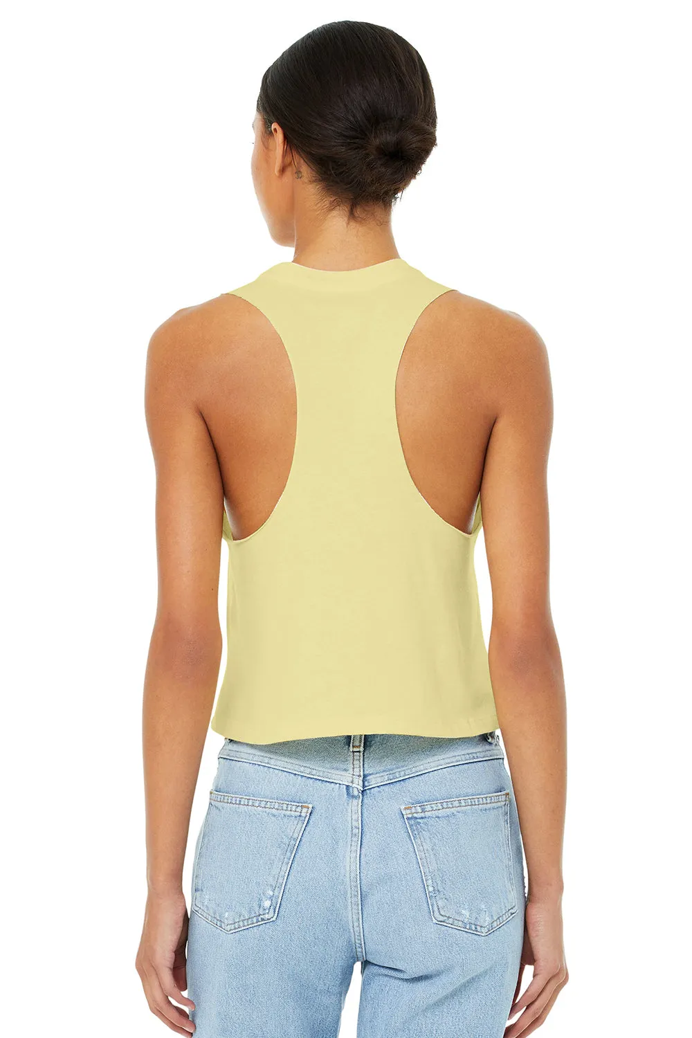 Bella   Canvas Womens Cropped Tank Top - Heather French Vanilla