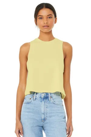Bella   Canvas Womens Cropped Tank Top - Heather French Vanilla