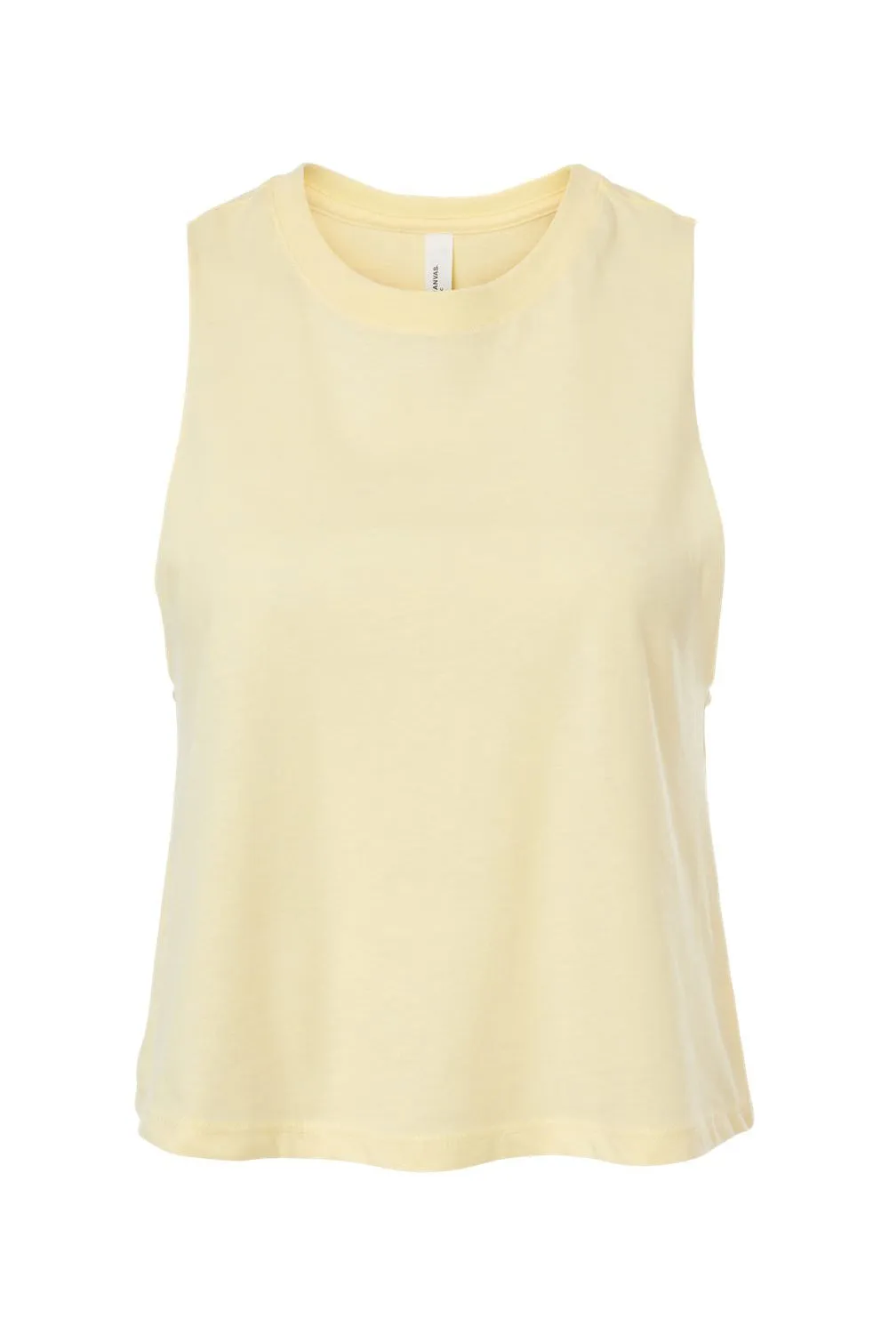 Bella   Canvas Womens Cropped Tank Top - Heather French Vanilla