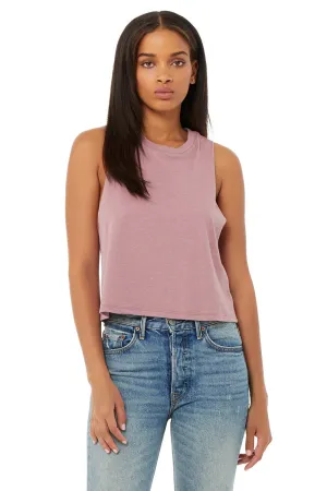 Bella   Canvas Womens Cropped Tank Top - Heather Orchid
