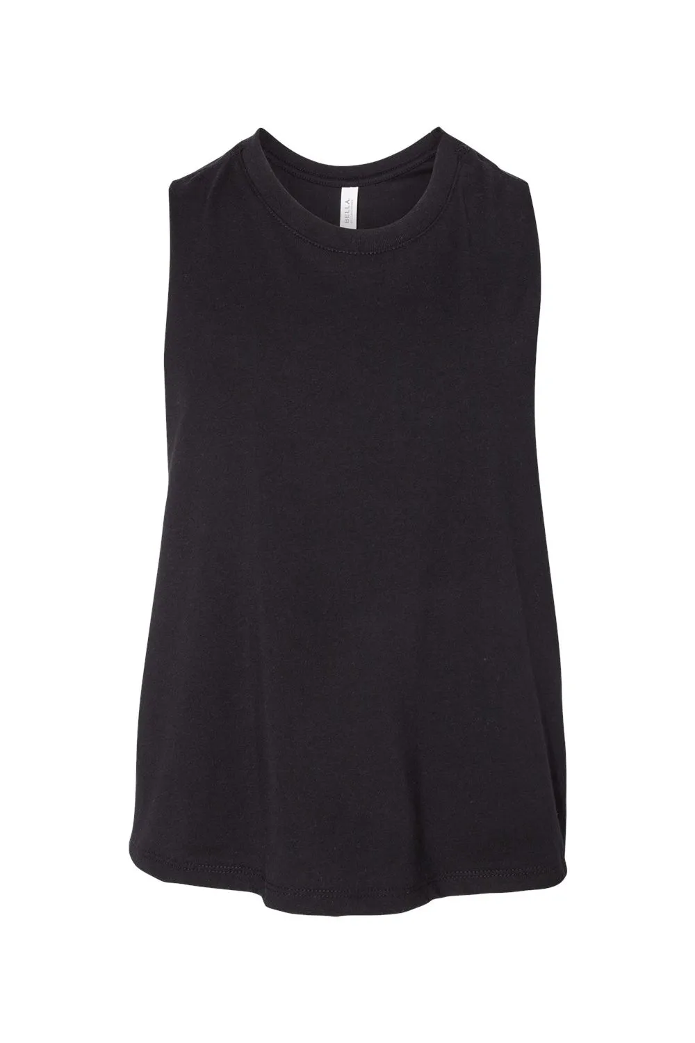 Bella   Canvas Womens Cropped Tank Top - Solid Black