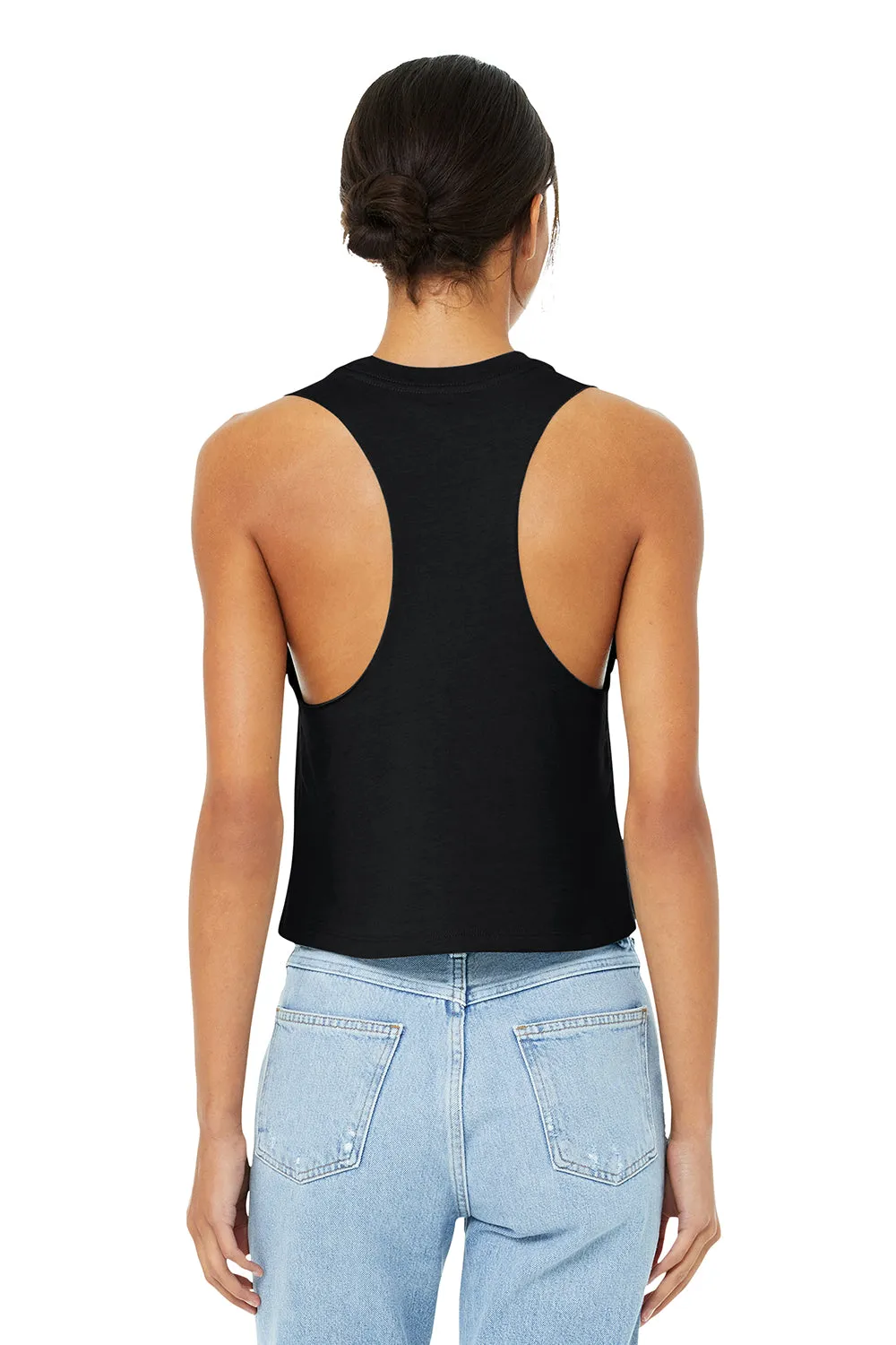 Bella   Canvas Womens Cropped Tank Top - Solid Black