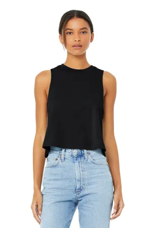 Bella   Canvas Womens Cropped Tank Top - Solid Black