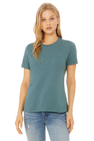 Bella   Canvas Womens CVC Short Sleeve Crewneck T-Shirt - Heather Deep Teal