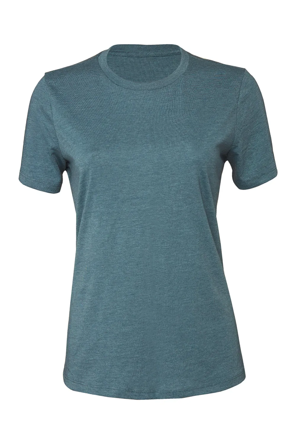 Bella   Canvas Womens CVC Short Sleeve Crewneck T-Shirt - Heather Deep Teal