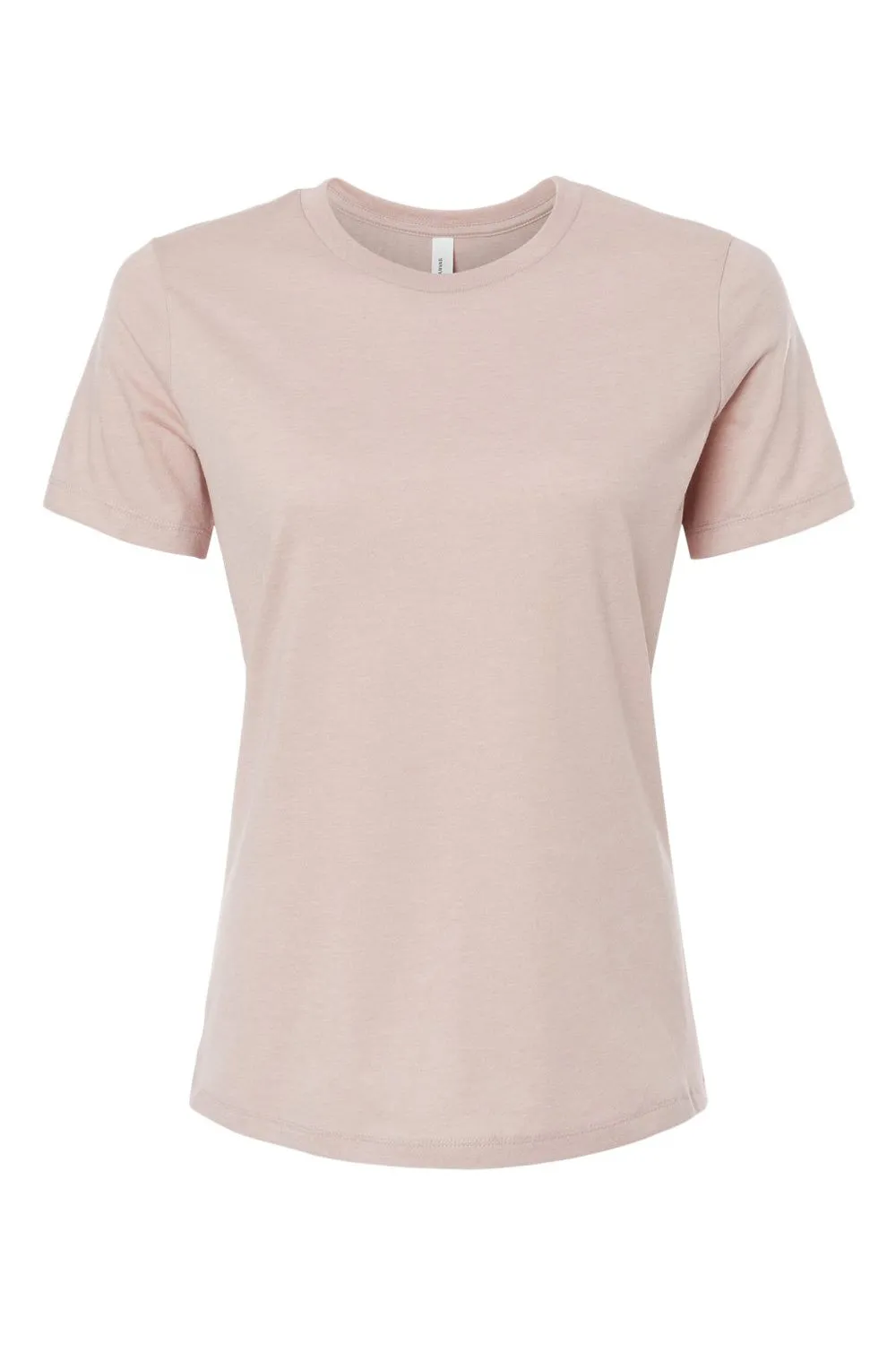 Bella   Canvas Womens CVC Short Sleeve Crewneck T-Shirt - Heather Pink Gravel