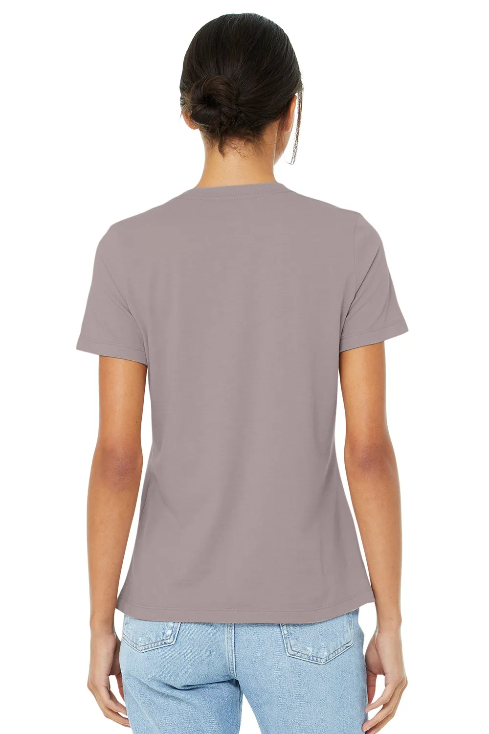Bella   Canvas Womens CVC Short Sleeve Crewneck T-Shirt - Heather Pink Gravel