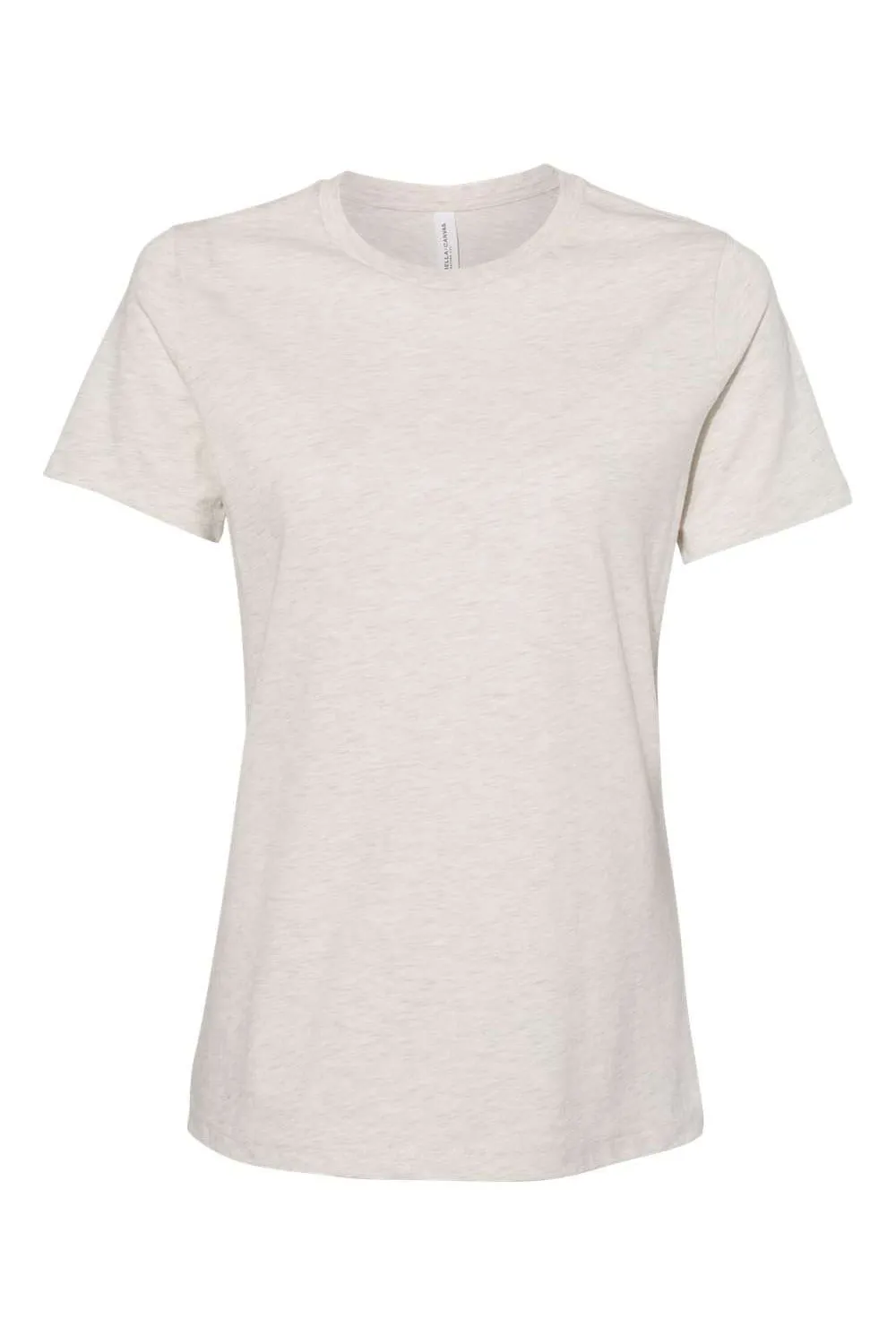 Bella   Canvas Womens CVC Short Sleeve Crewneck T-Shirt - Heather Prism Natural
