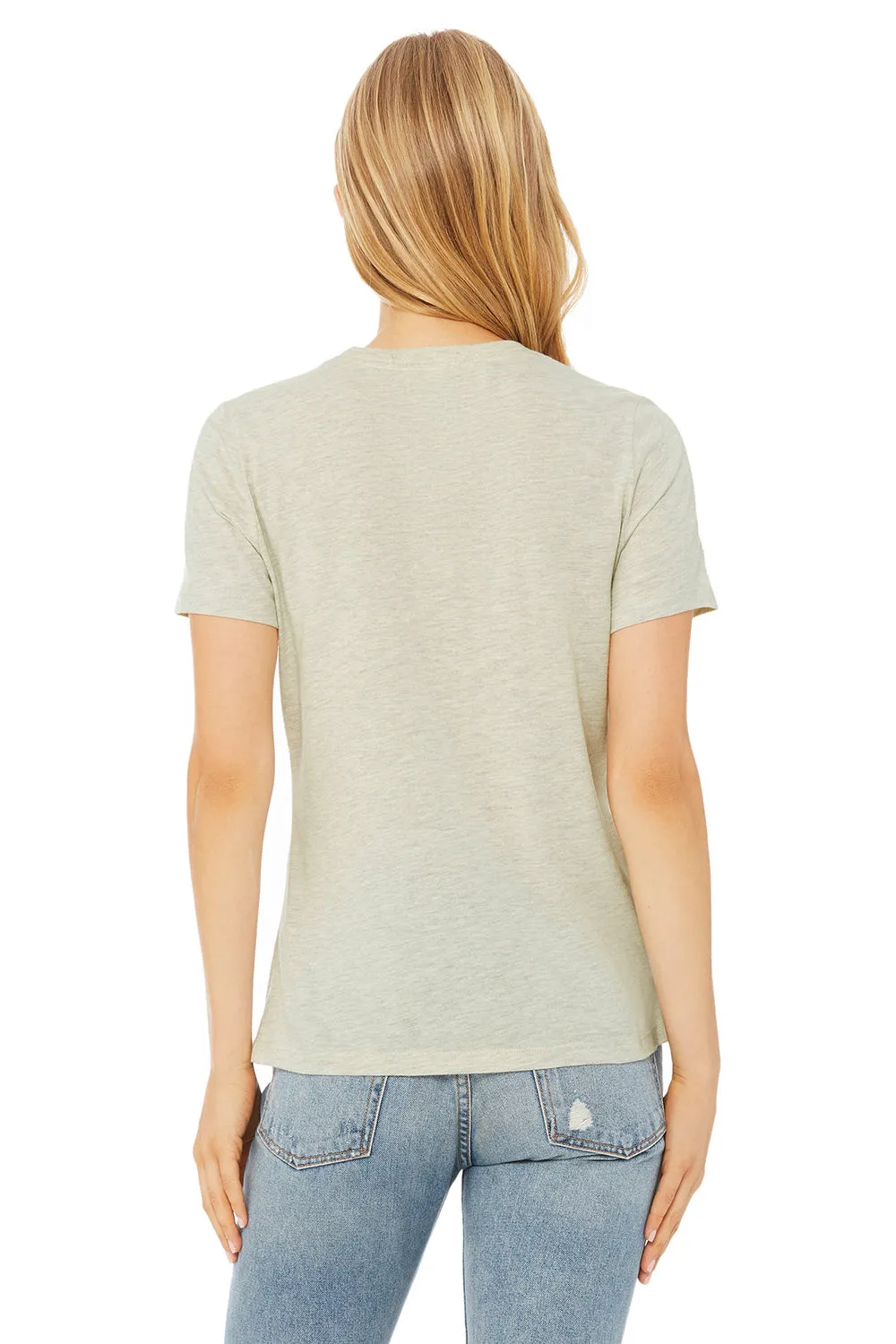 Bella   Canvas Womens CVC Short Sleeve Crewneck T-Shirt - Heather Prism Natural