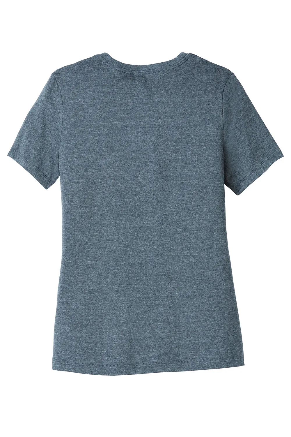 Bella   Canvas Womens CVC Short Sleeve Crewneck T-Shirt - Heather Slate Blue