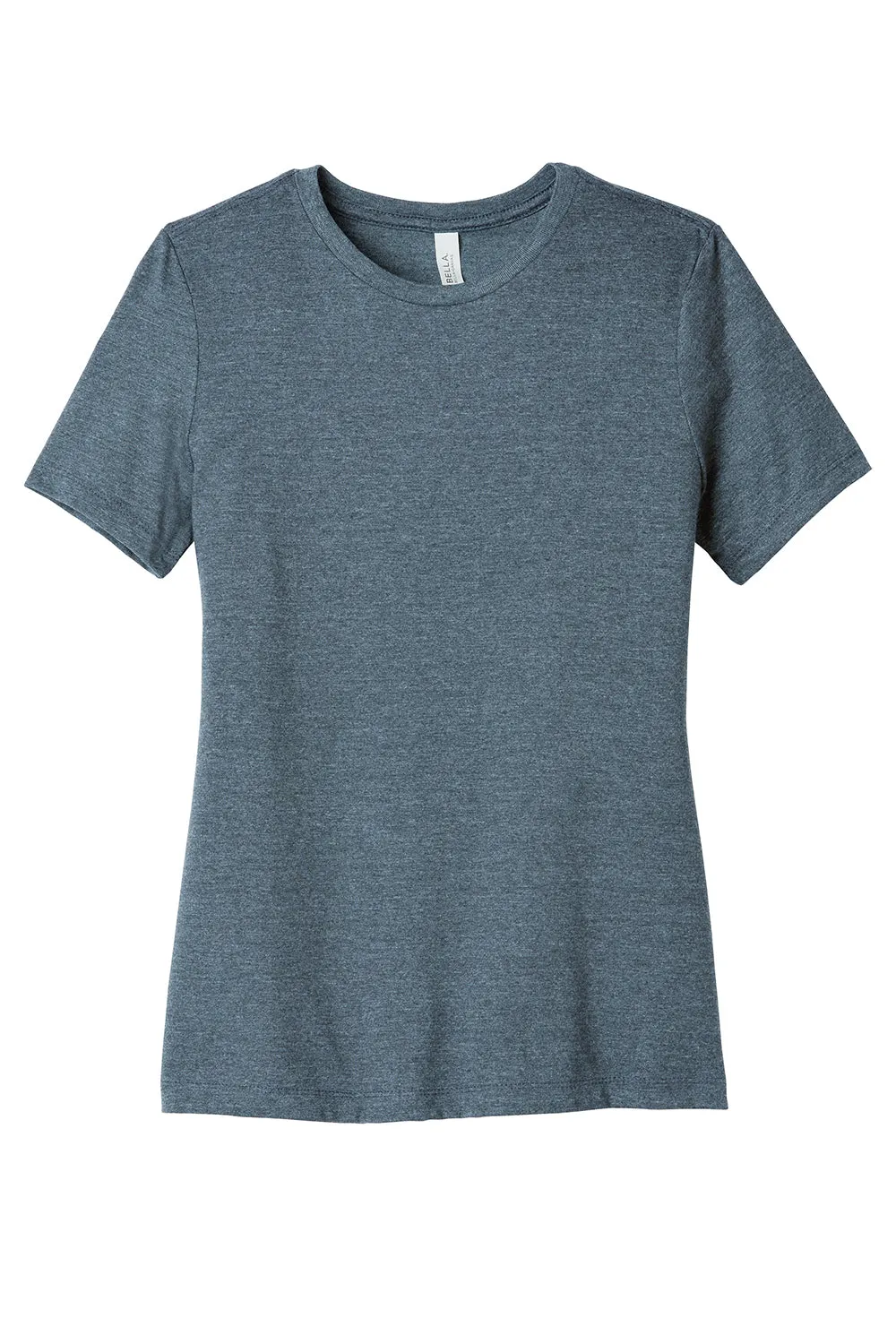 Bella   Canvas Womens CVC Short Sleeve Crewneck T-Shirt - Heather Slate Blue