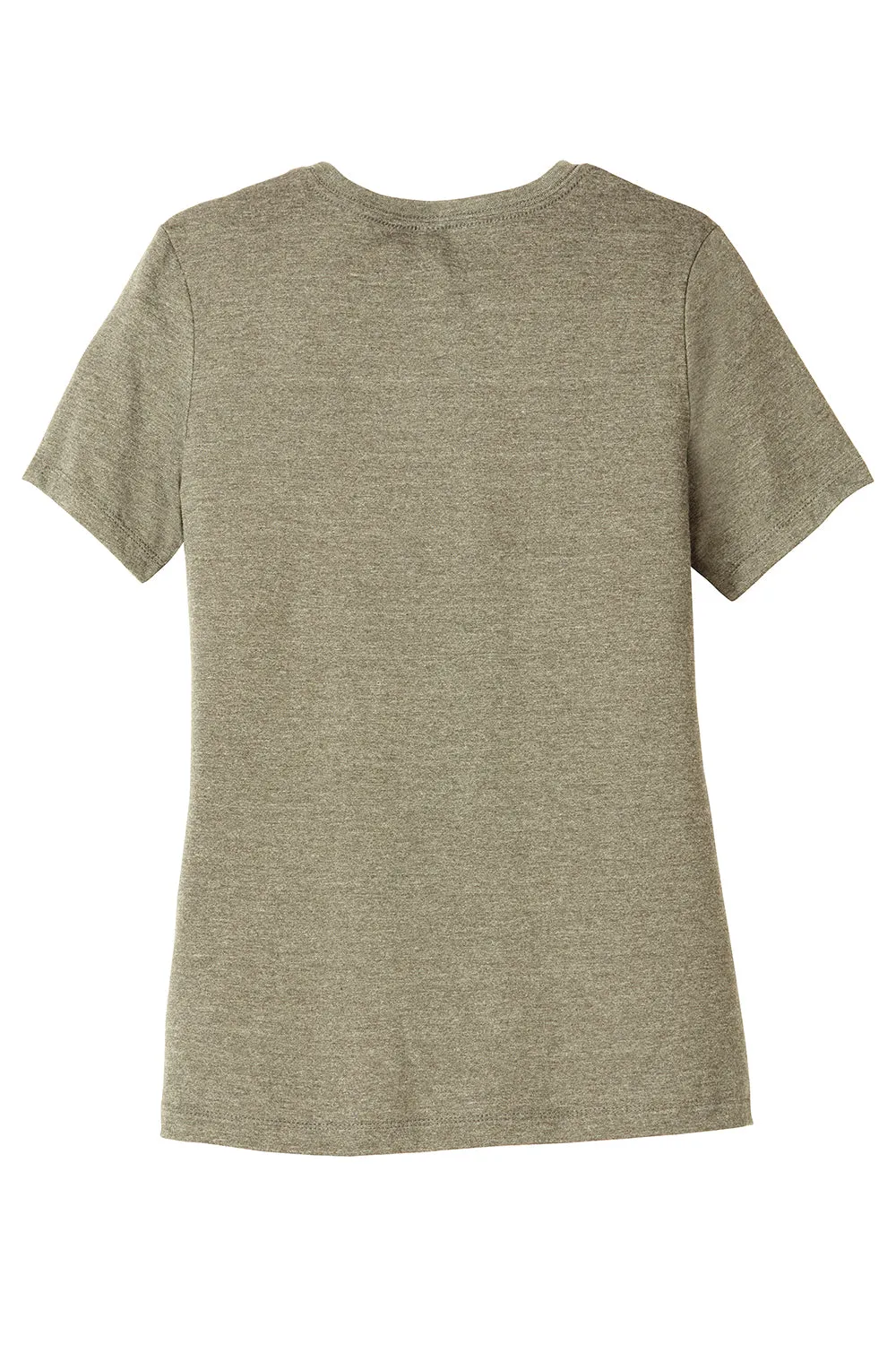 Bella   Canvas Womens CVC Short Sleeve Crewneck T-Shirt - Heather Stone