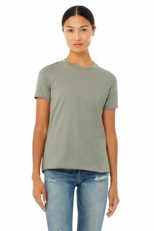 Bella   Canvas Womens CVC Short Sleeve Crewneck T-Shirt - Heather Stone