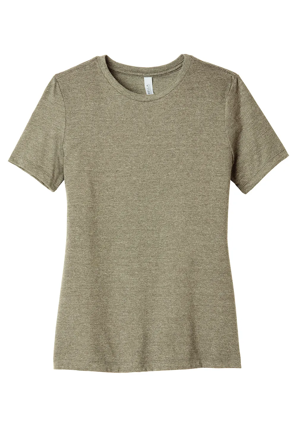 Bella   Canvas Womens CVC Short Sleeve Crewneck T-Shirt - Heather Stone