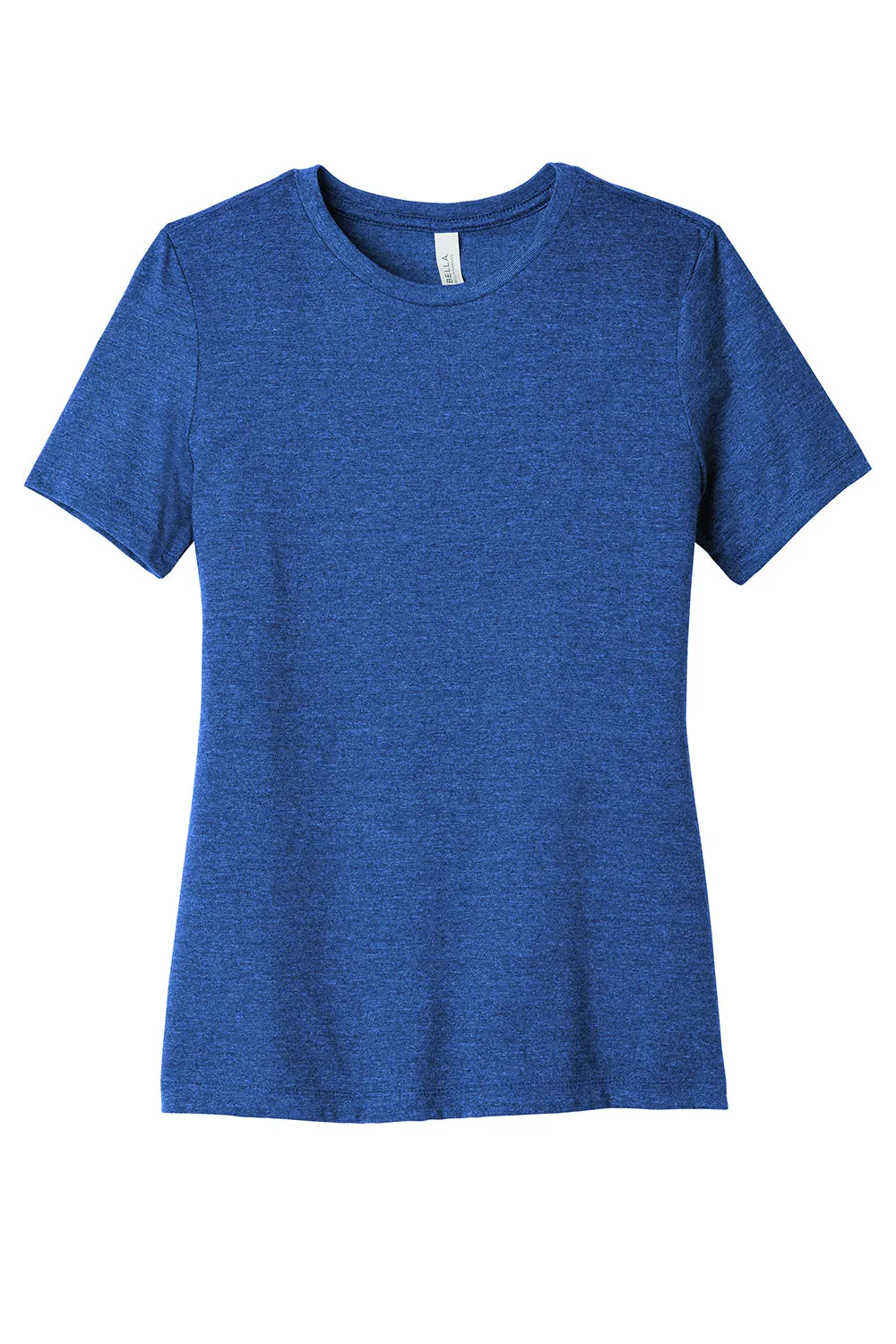 Bella   Canvas Womens CVC Short Sleeve Crewneck T-Shirt - Heather True Royal Blue