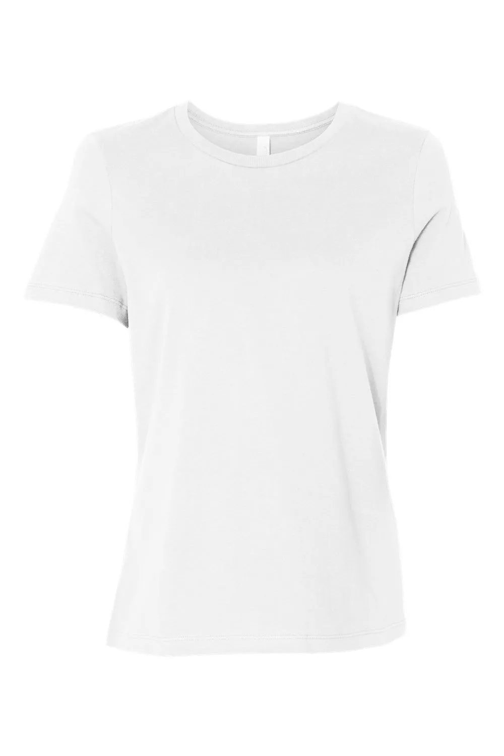 Bella   Canvas Womens CVC Short Sleeve Crewneck T-Shirt - Solid White