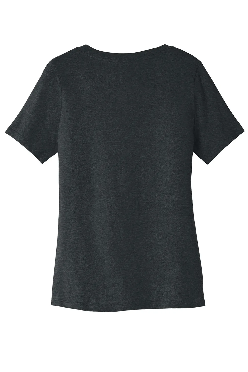 Bella   Canvas Womens CVC Short Sleeve V-Neck T-Shirt - Heather Dark Grey