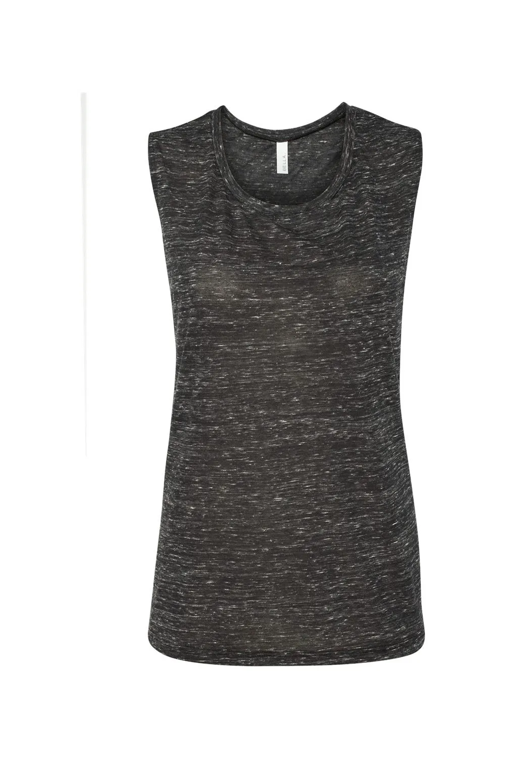 Bella   Canvas Womens Flowy Muscle Tank Top - Black Marble - Closeout