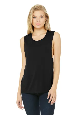 Bella   Canvas Womens Flowy Muscle Tank Top - Black
