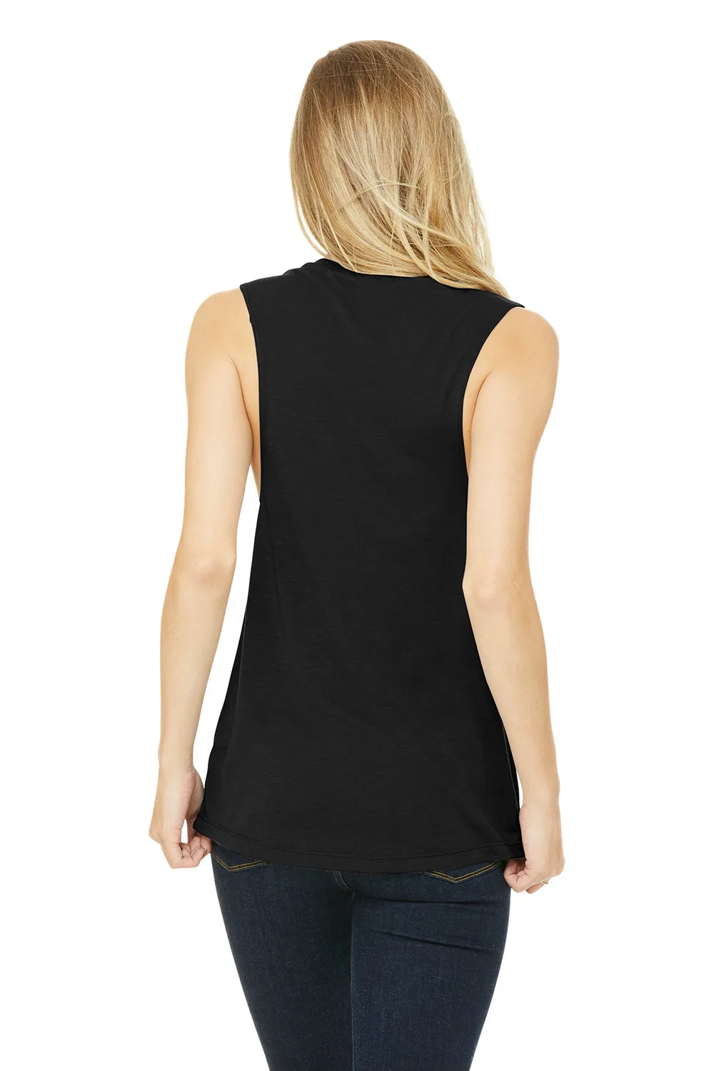 Bella   Canvas Womens Flowy Muscle Tank Top - Black