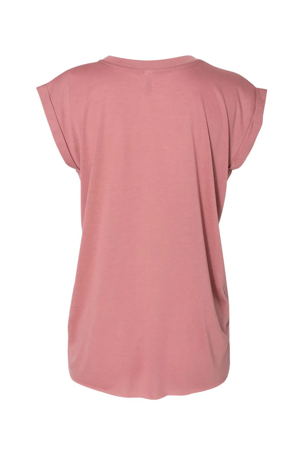 Bella   Canvas Womens Flowy Muscle Tank Top - Mauve - Closeout