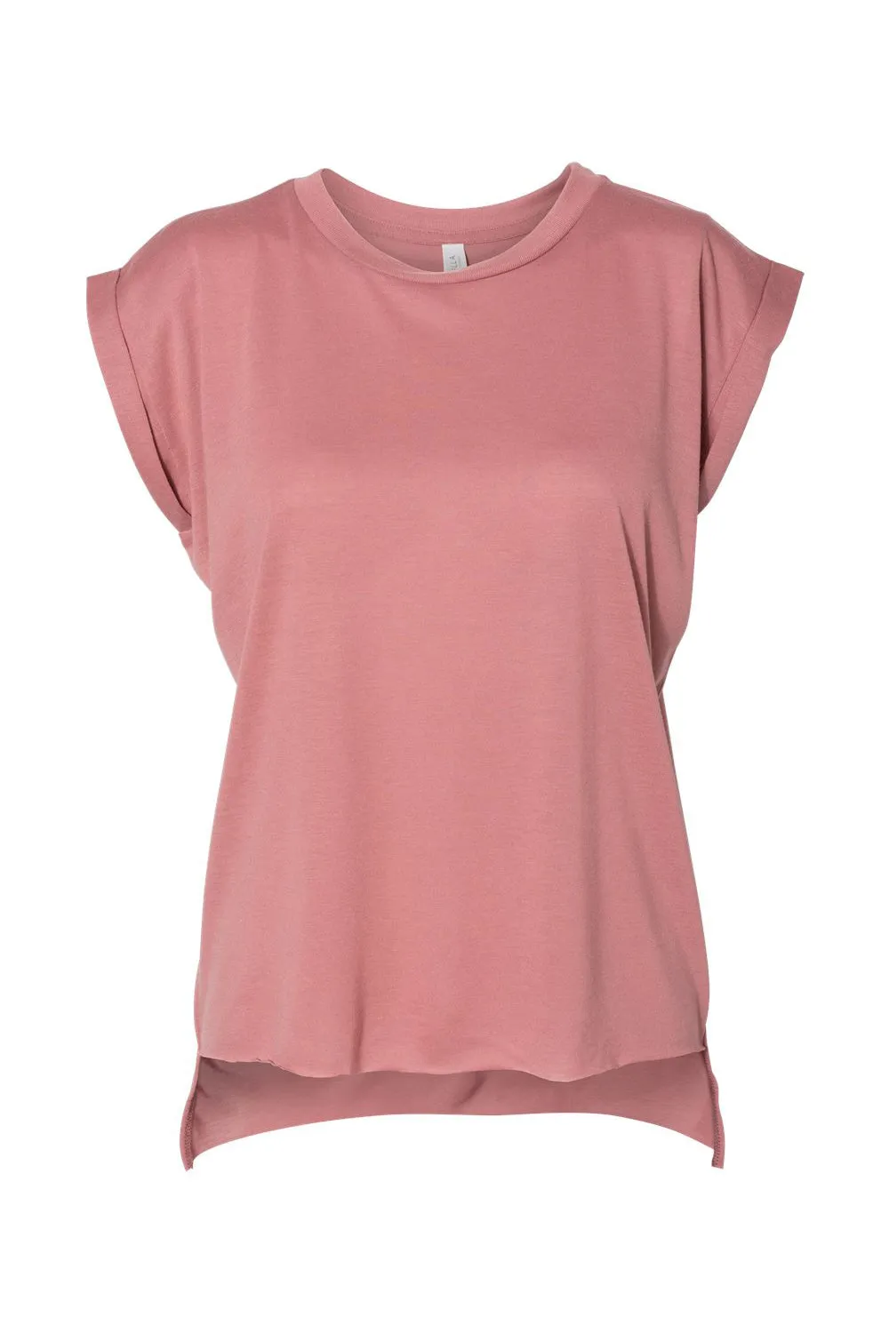 Bella   Canvas Womens Flowy Muscle Tank Top - Mauve - Closeout
