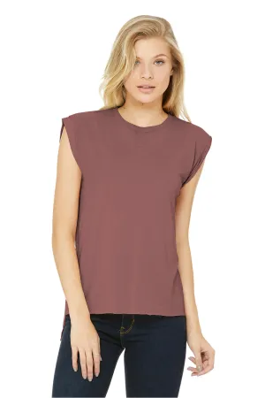 Bella   Canvas Womens Flowy Muscle Tank Top - Mauve - Closeout