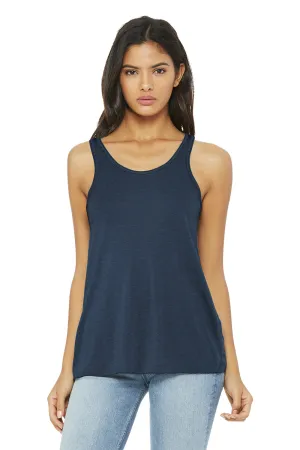 Bella   Canvas Womens Flowy Tank Top - Heather Navy Blue - Closeout