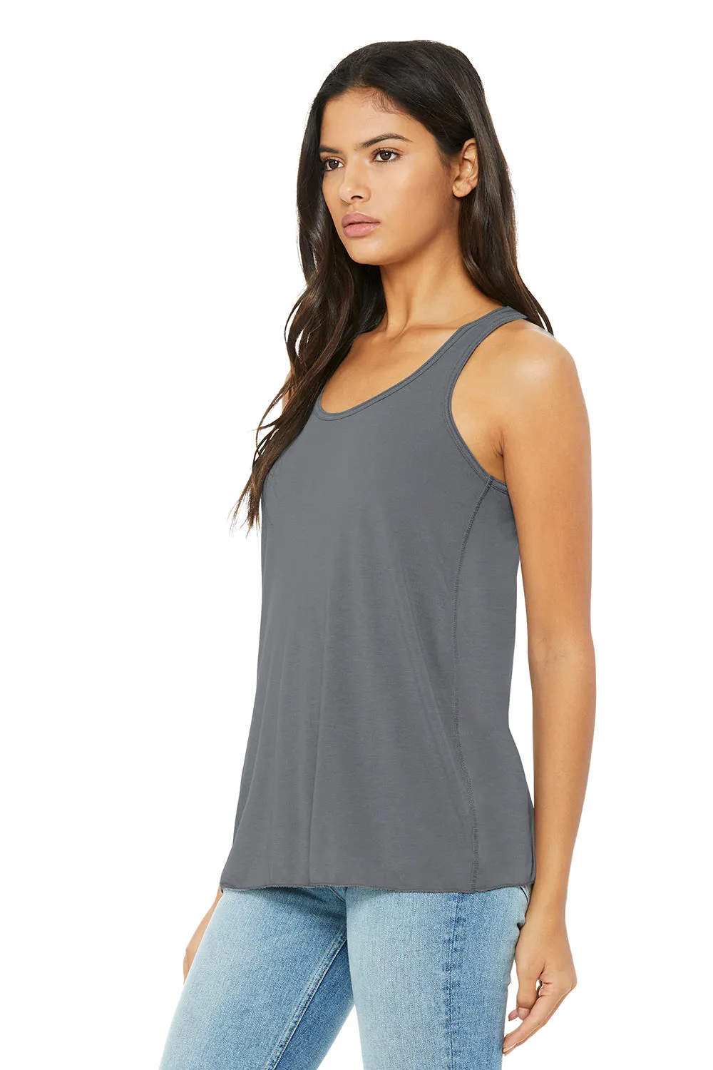 Bella   Canvas Womens Flowy Tank Top - Storm Grey - Closeout